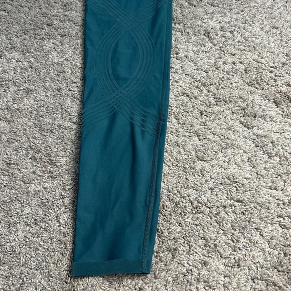 Fanka Full length Body sculpt Teal Patterned Leggings Medium? reversible tights - Picture 16 of 16
